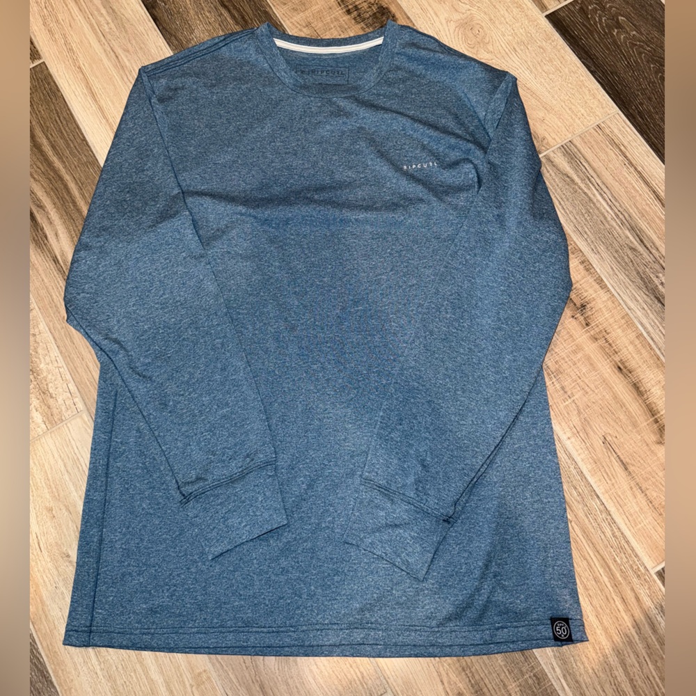 Men's Rip Curl Blue Long Sleeve Tee EUC XL